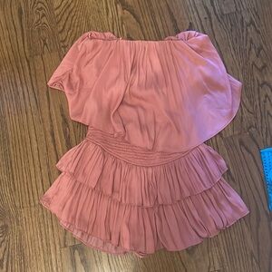 Pink pants store mini dress